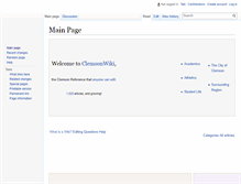Tablet Screenshot of clemsonwiki.com